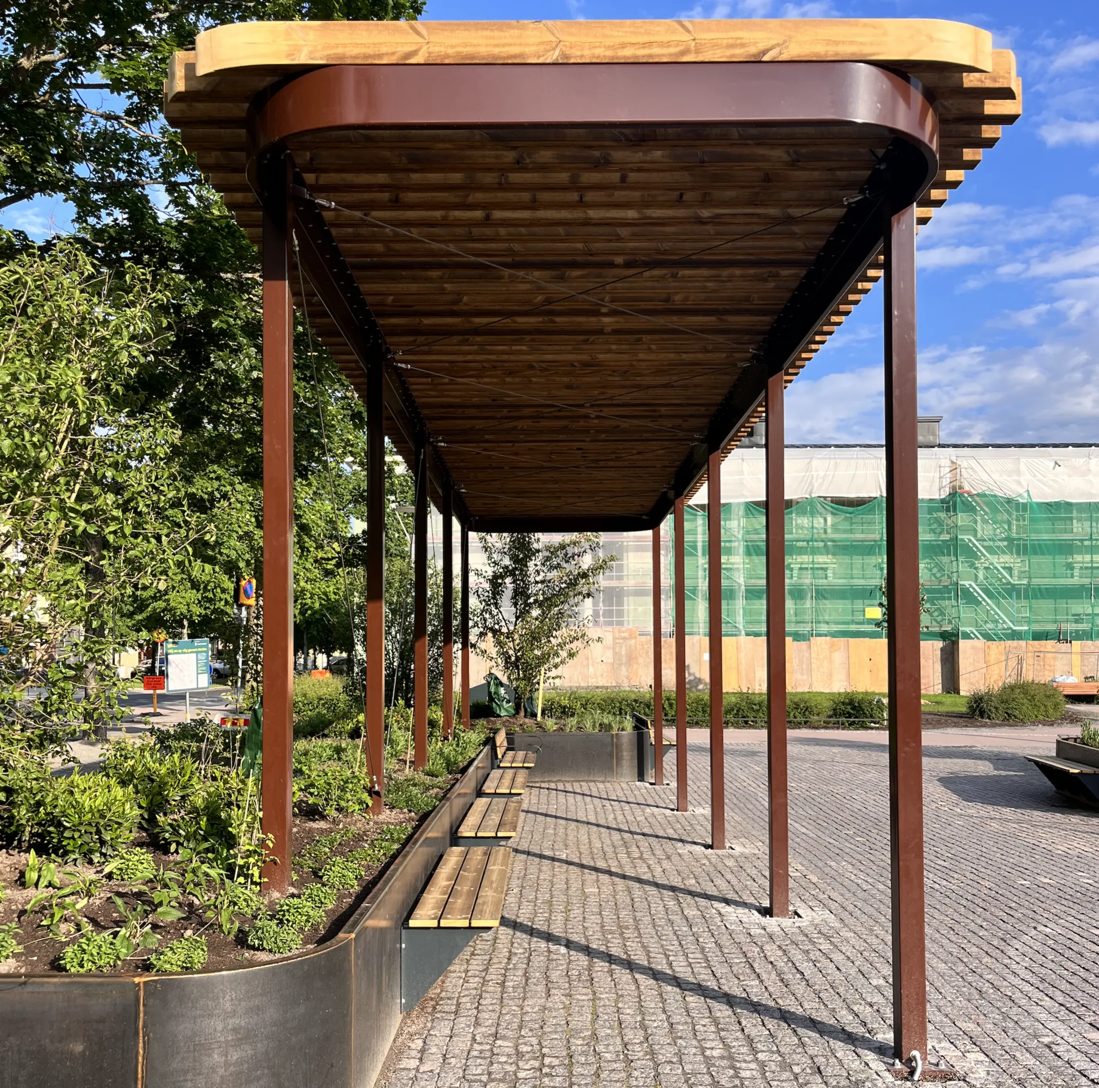 Pergola vy 1 — byggt